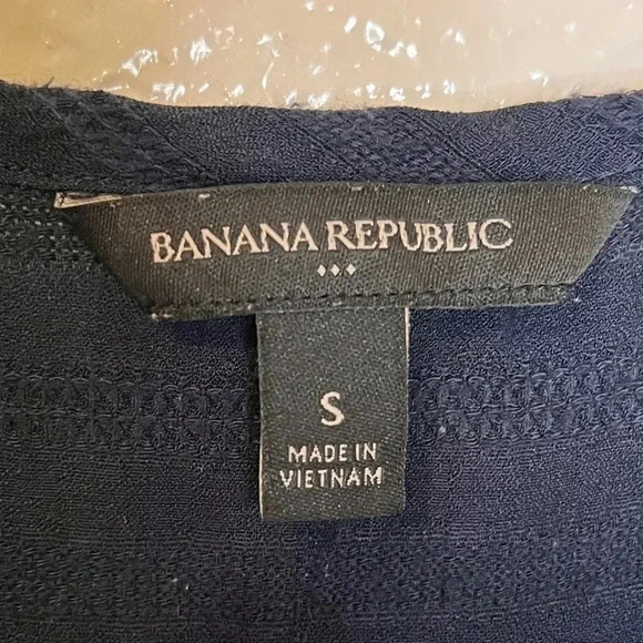 Banana Republic Navy Blue Blouse - Picture 4 of 6